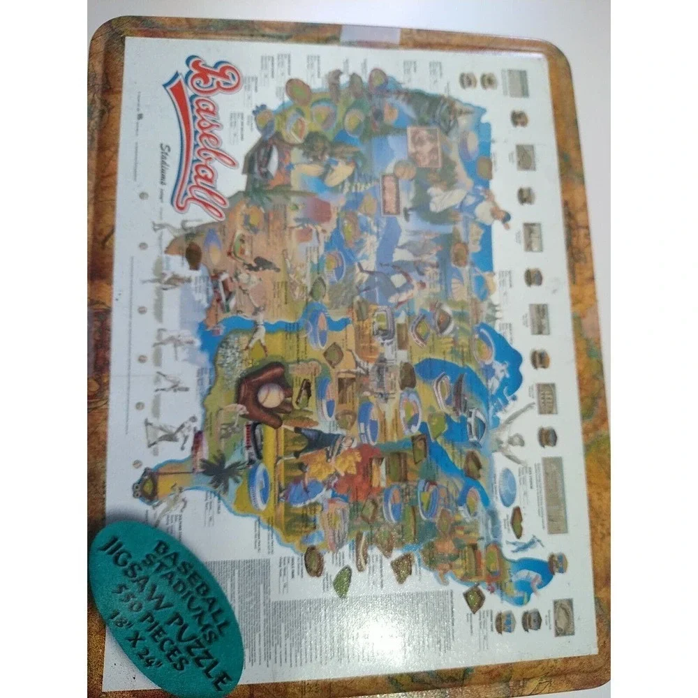 Baseball Stadiums Jigsaw Puzzle 550 Piece Channel Craft Tin 18